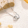 Stylish Silver-Plated Artificial Love Heart Pendant Necklace for Women