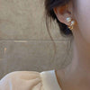 Korean Double Pearl Gold Clip Earrings for Women | Elegant Non-Pierced Ear Cuffs | Vintage Fashion Jewelry Gift