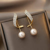 Elegant Korean Knot Pearl Earrings for Women – 18K Gold-Plated Anti-Tarnish Fashion Jewelry