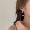 Elegant Korean Knot Pearl Earrings for Women – 18K Gold-Plated Anti-Tarnish Fashion Jewelry