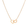 Stylish Gold-Plated Artificial Heart Pendant Necklace for Women & Girls