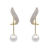Elegant Korean Knot Pearl Earrings for Women – 18K Gold-Plated Anti-Tarnish Fashion Jewelry
